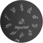 Nail Art Stamping Schablone P18