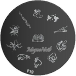 Nail Art Stamping Schablone P19