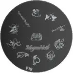 Nail Art Stamping Schablone P19
