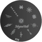 Nail Art Stamping Schablone P20