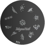 Nail Art Stamping Schablone P21