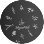 Nail Stamping Schablone P31