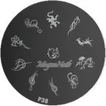 Nail Art Stamping Schablone P38