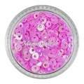 Nail Art Shapes rosa rund gelocht