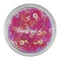 Nail Art Pailetten rund pink Nailart Nails Nägel Schmuck Einleger Einlegemotive Nageldesign