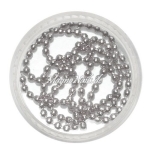 Nail Art Perlenkette silber in einem Döschen