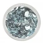 Runde Glitter - 3mm - silber