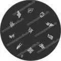 Nail Art Stamping Schablone D