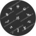 Nail Art Stamping Schablone E sternchen