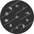 Nail Art Stamping Schablone F