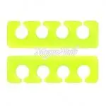 2 x Silikon Zehenspreizer neongelb