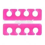 2 x Silikon Zehenspreizer neonrosa