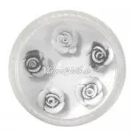 3D Einlegemotive - Gummi Soft Rosen anthrazit