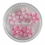 3D Einlegemotive - Gummi Soft Blumen himbeer