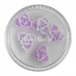 3D Einlegemotive - Gummi Soft Blumen lavendel