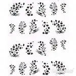 2D Nail Art One Stoke Sticker
