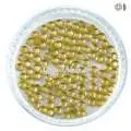 Nail Art Strasssteine - gelb rund