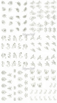 Water Transfer Sticker Set silver