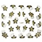 Nail Art Decor Sticker schwarz-gold