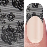 Nail Art Transfer Folie 1,5m - Nail Foil - Flowers Lace