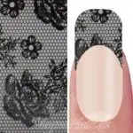 Nail Art Transfer Folie 1,5m - Nail Foil - Flowers Lace