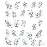 2D Water Transfer Sticker silber