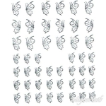 2D Nail Art One Stoke Sticker