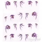 2D Nail Art One Stoke Sticker