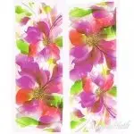 2D Nail Art One Stoke Sticker