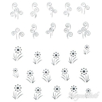 2D Nail Art One Stoke Sticker