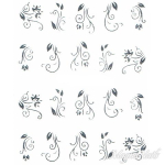 2D Water Transfer Sticker silber