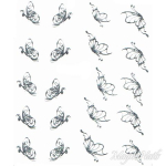 2D Water Transfer Sticker silber