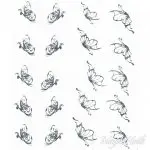 2D Water Transfer Sticker silber