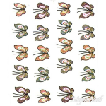 2D Nail Art One Stoke Sticker