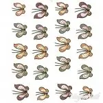 2D Nail Art One Stoke Sticker