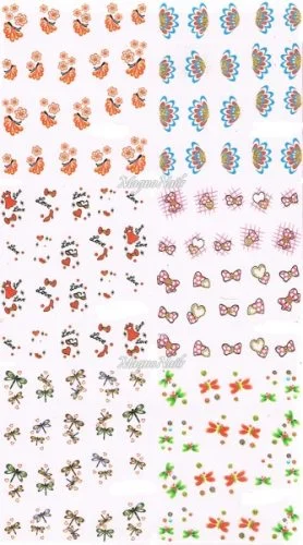 2D Nail Art Sticker