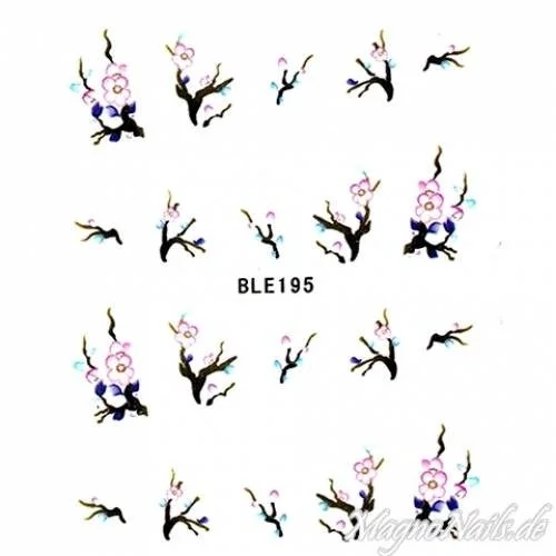 2D Nail Art One Stoke Sticker