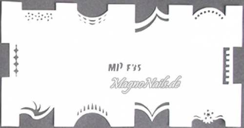 Preview: Nageldesign Nailart Nail Art Airbrush Schablone viele Designs