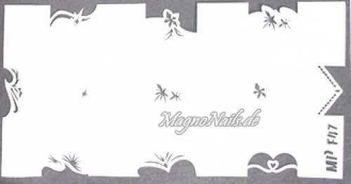 Nageldesign Nailart Nail Art Airbrush Schablone viele Designs