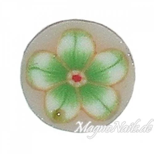 Fimo Stange - Blume grün