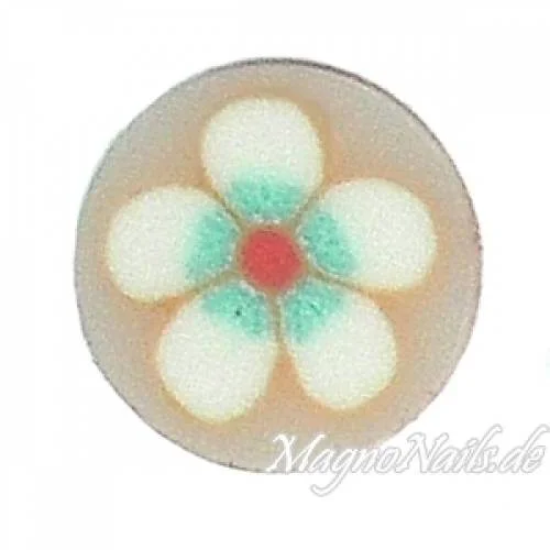 Fimo Stange - Blume weiß