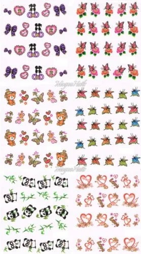2D Nail Art Sticker