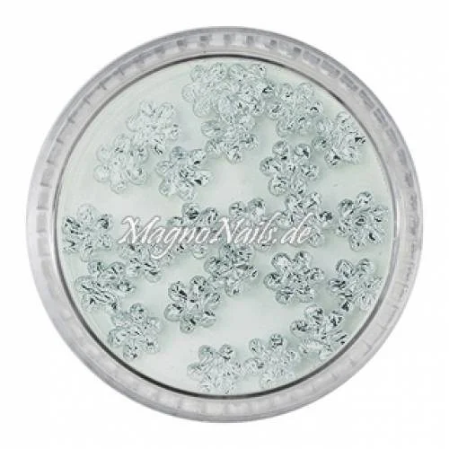 3D Einlegemotive - Shapes - Blumen silber 4 mm