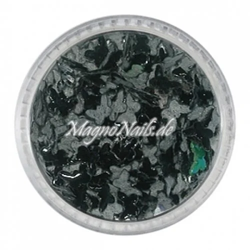 3D Einlegemotive - Shapes - Schmetterlinge schwarz 5 mm