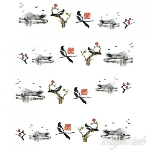 2D Nail Art One Stoke Sticker