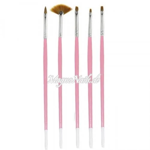 Nail Art Pinsel Set 5-Teilig Nagelpinsel Nägel Nagelstudio Zubehör Günstig Schnäppchen