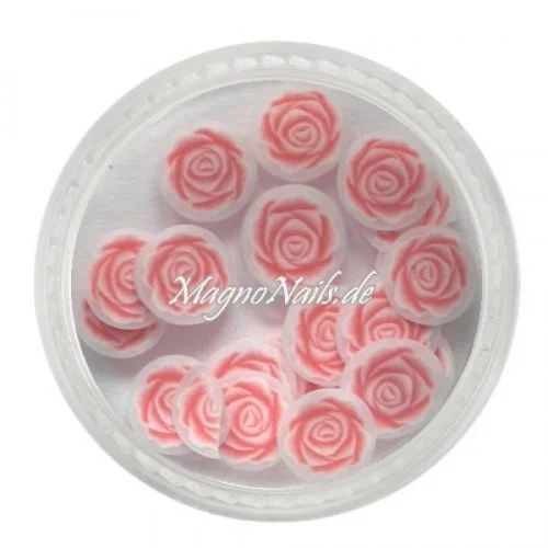 Einlegemotive - Fimo Shapes - Rosen rosa Nail Art Nails Nagel Nögel Nailart