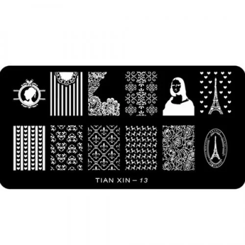 Stamping Schablone A01