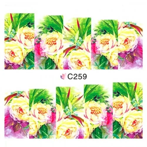 2D Nail Art One Stoke Sticker