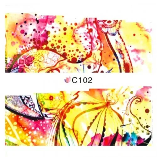 2D Nail Art One Stoke Sticker